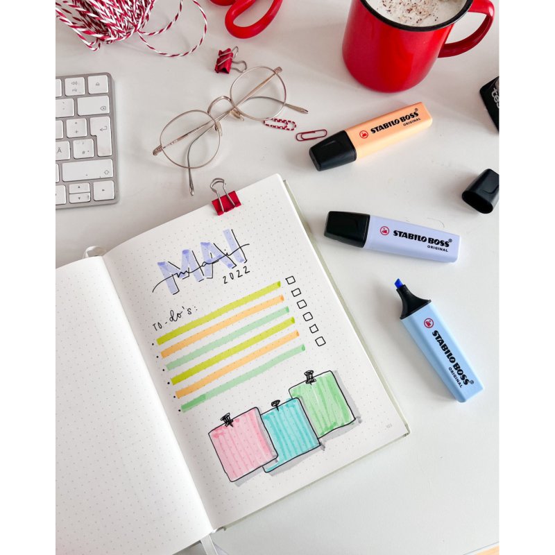 STABILO Surligneur BOSS ORIGINAL Pastel, orange pastel