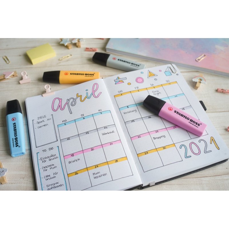 STABILO Surligneur BOSS ORIGINAL Pastel, lilas pastel