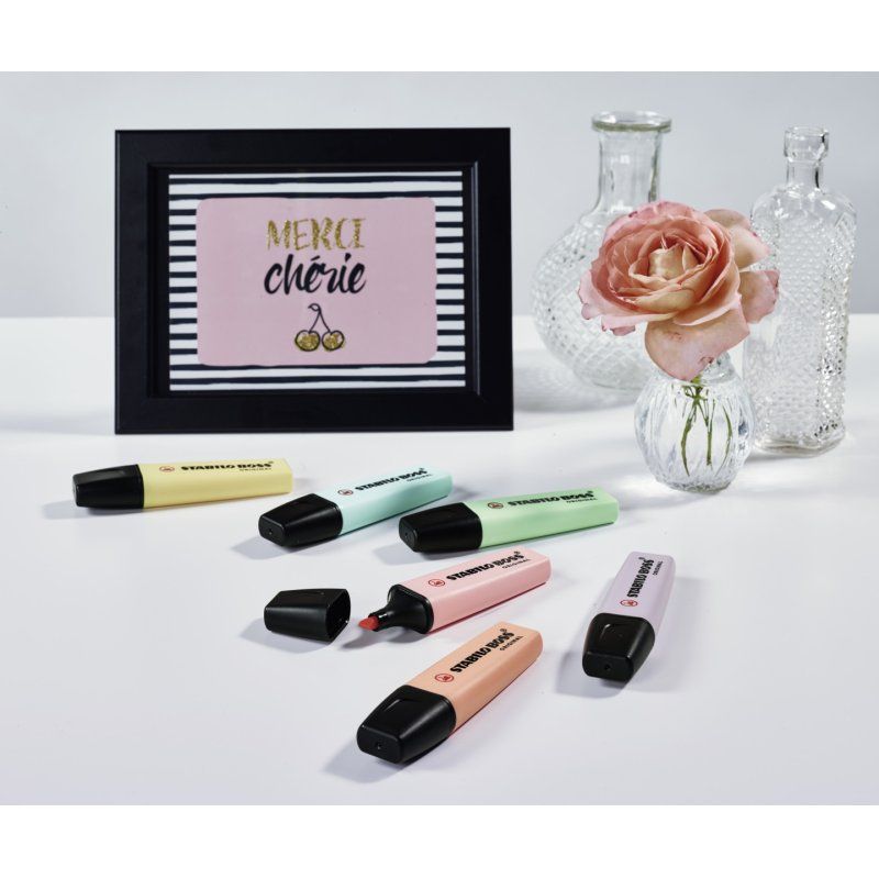 STABILO Surligneur BOSS ORIGINAL Pastel, étui de 4