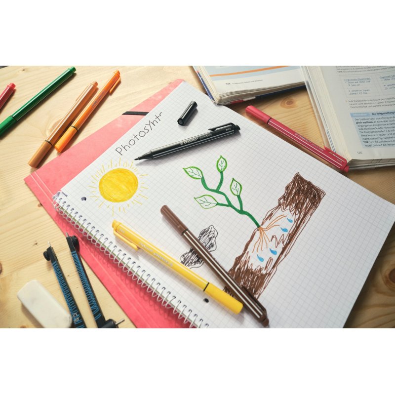 STABILO Stylo-feutre pointMax, rose foncé