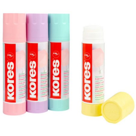 Kores Bâton de colle "Pastel", 20 g, sans solvant