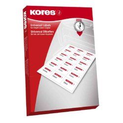 Kores E105148500 non-adhesive label 500 pc(s) White Rectangle