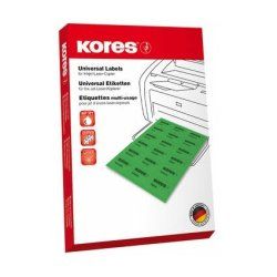 Kores L19061.253 étiquette non-adhésive 100 pièce(s) Vert Rectangle