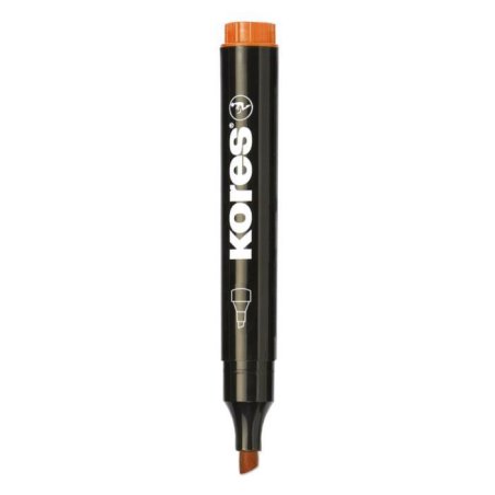 Kores M20954 permanent marker Chisel tip Orange 12 pc(s)