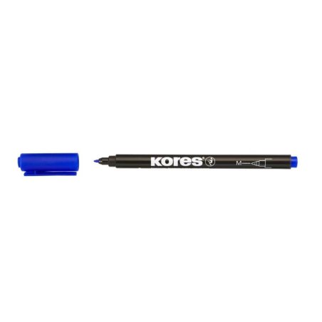 Kores Marqueur permanent "K MARKER FINE", M, bleu