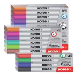Kores M22841 marker 10 pc(s) Brush tip Black, Blue, Brown, Green, Light Blue, Light Green, Orange, Pink, Red, Violet