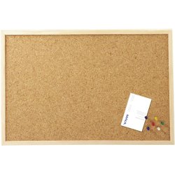 MAUL 2704070 bulletin board Fixed bulletin board Wood Cork