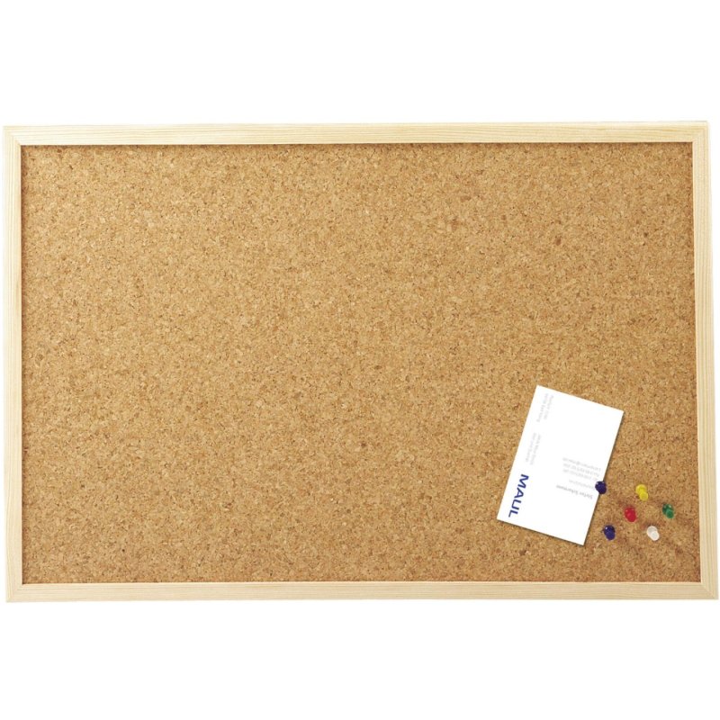 MAUL 2704070 bulletin board Fixed bulletin board Wood Cork