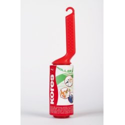 Kores Rouleau adhésif anti-peluches avec poignée,80 feuilles