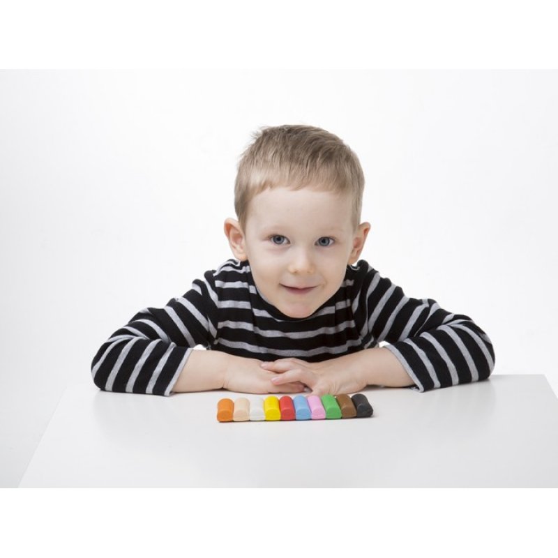 Kores Pâte à modeler "PLASTILINA", boîte de 10 couleurs