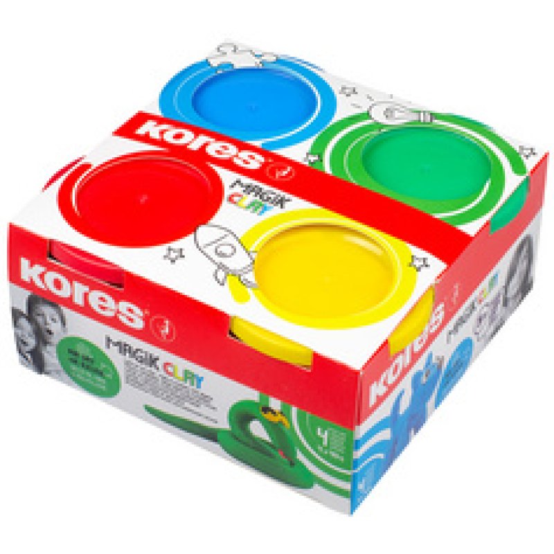 Kores Pâte à modeler "Magic Clay", assorti