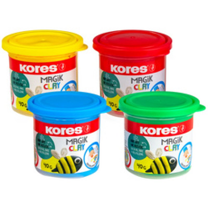 Kores Pâte à modeler "Magic Clay", assorti
