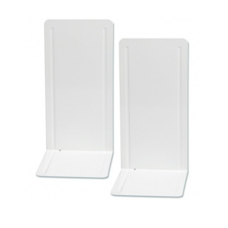 MAUL Small Filing Ends. White serre-livre Blanc Métal