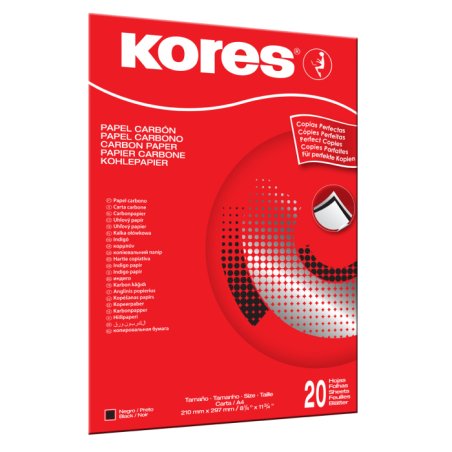 Kores papier carbone, format A4, 100 feuilles, noir