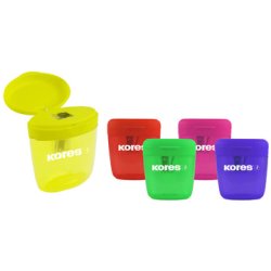 Kores Taille-crayons "Deposito one", de couleurs assorties