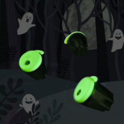 Kores Taille-crayons double "Spooky", noir/blanc