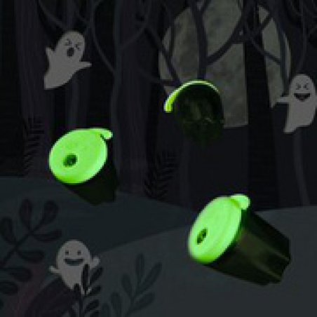 Kores Taille-crayons double "Spooky", noir/blanc