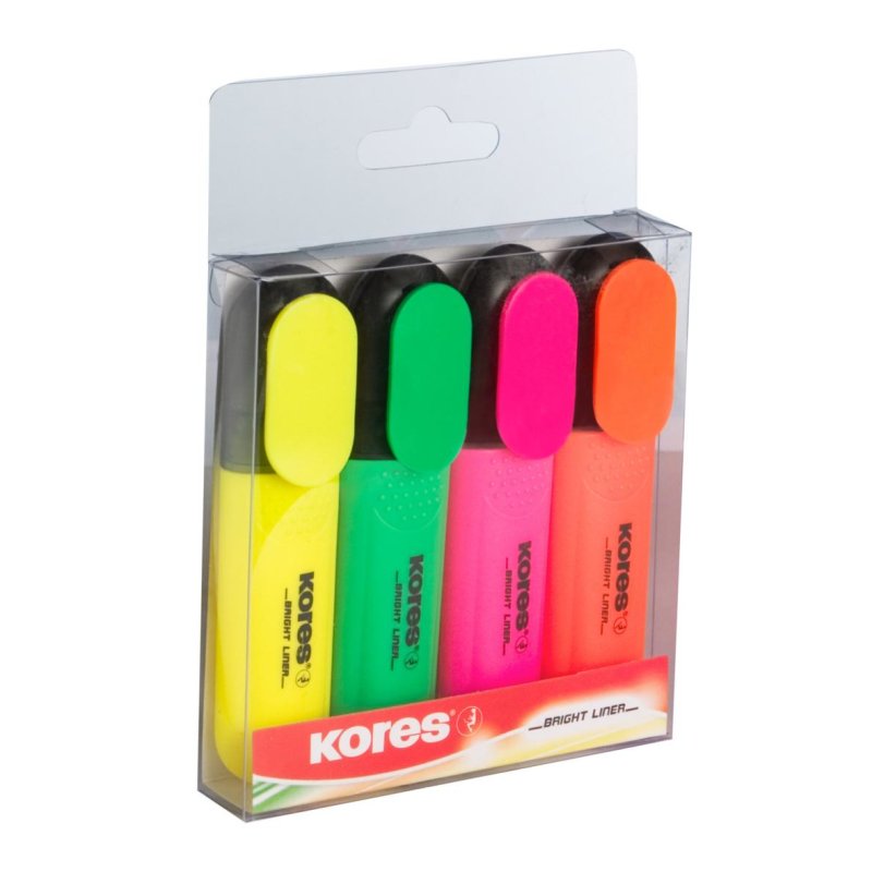 Kores TM36140 marker 4 pc(s) Green, Orange, Pink, Yellow