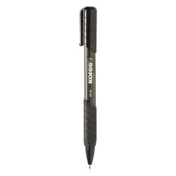 Kores stylo à bille rétractable jetable K-PEN K6, F, noir