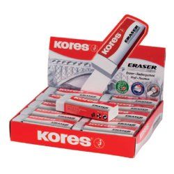 Kores RG40301 eraser Polyvinyl chloride (PVC) White 30 pc(s)