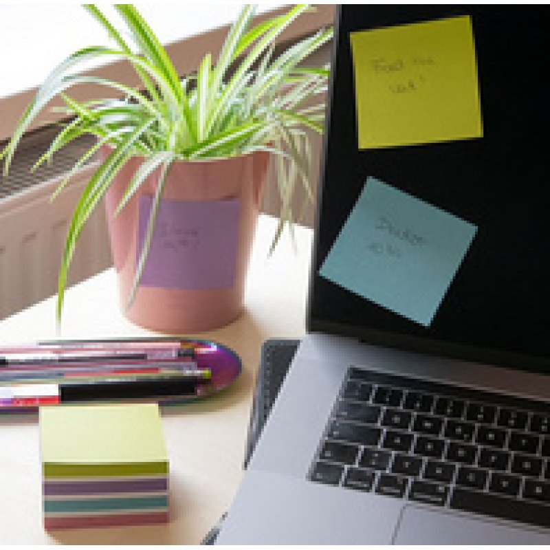 Kores Bloc-note adhésif Recycling "Recycled Pastel Notes"