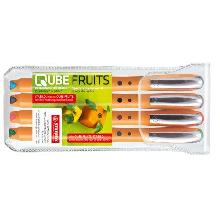 STABILO BionicWorker Stylo à bille Noir, Bleu, Vert, Rouge 4 pièce(s)