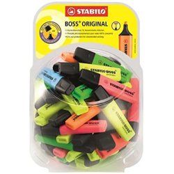 STABILO Boss Original marker 60 pc(s) Chisel tip Multicolour