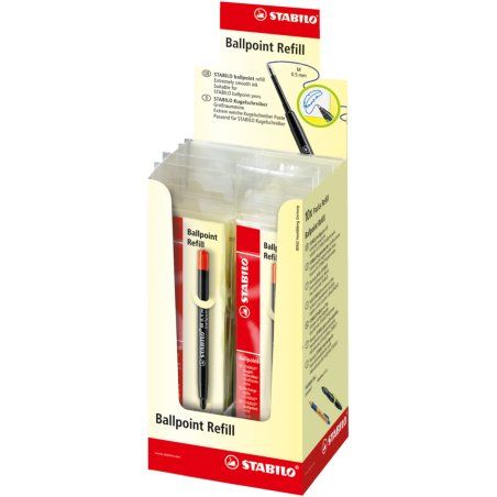 STABILO 2/040-02 recharge pour stylos Moyen Rouge 10 pièce(s)