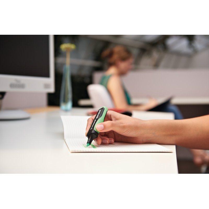 STABILO GREEN BOSS marqueur 4 pièce(s) Pointe biseautée Vert, Orange, Rose, Jaune