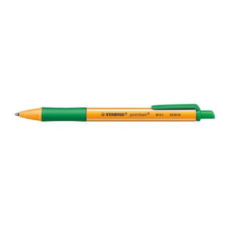 STABILO pointball Green Clip-on retractable ballpoint pen 1 pc(s)