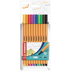 STABILO Feutre à pointe fine point 88, étui carton de 15