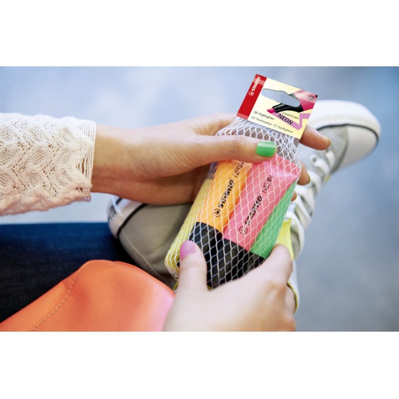 STABILO NEON marker 1 pc(s) Chisel tip Pink