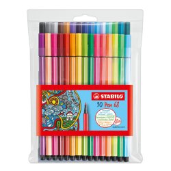 STABILO Feutre Pen 68, étui en plastique de 30