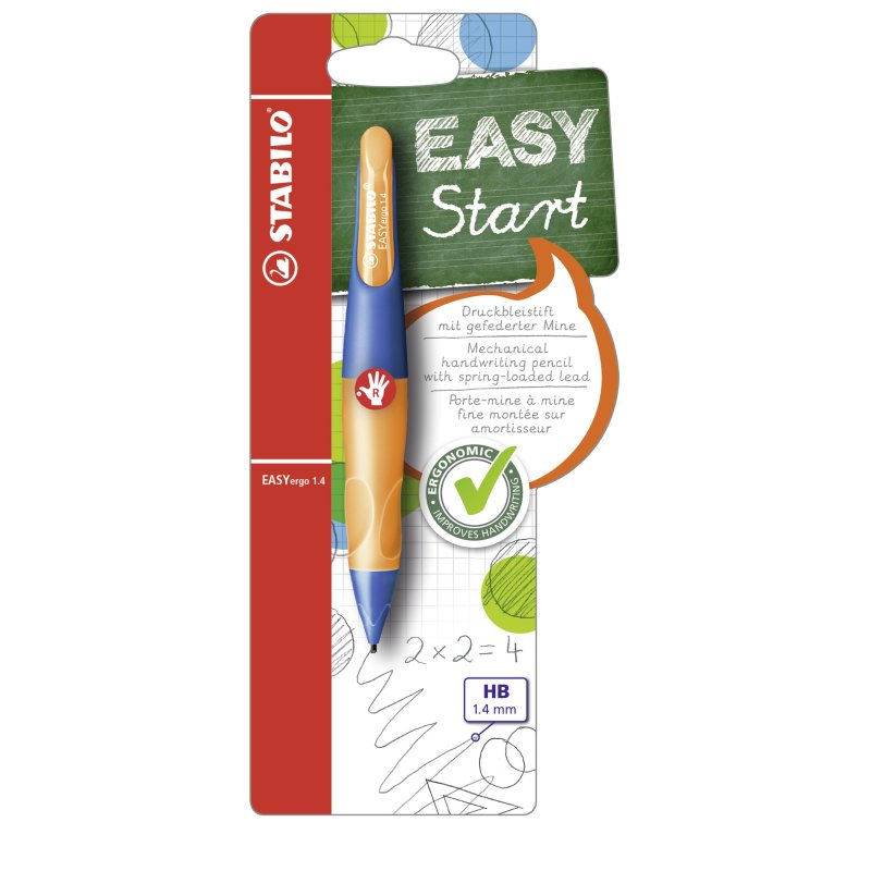 STABILO Porte-mines EASYergo 1.4, outremer/orange fluo