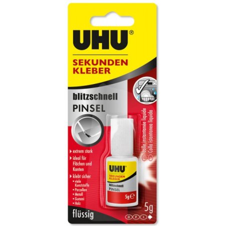 UHU Colle instantanée avec pinceau "blitzschnell PINSEL"