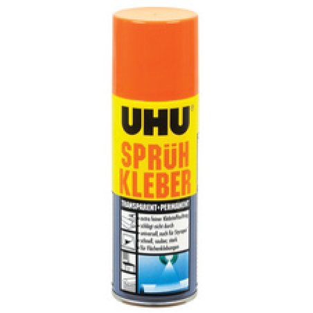 UHU colle en spray, permanent, transparent, 500 ml