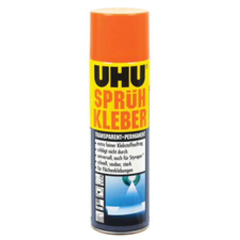 UHU colle en spray, permanent, transparent, 500 ml