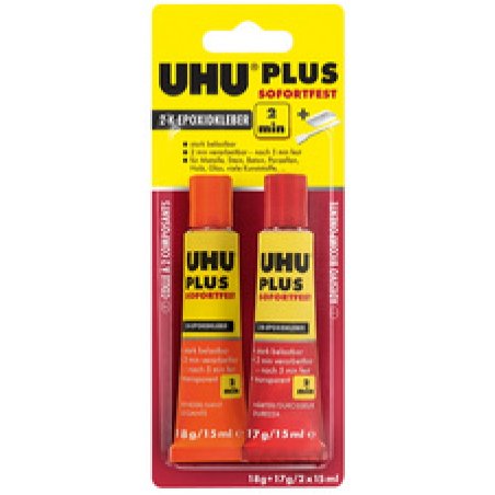 UHU colle a 2 composants PLUS SOFORTFEST, tube de 35 g,