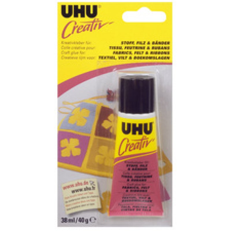 UHU Colle spéciale "Creativ" pour tissus, feutrine & rubans