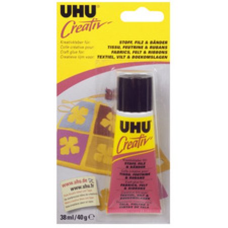 UHU Colle spéciale "Creativ" pour tissus, feutrine & rubans