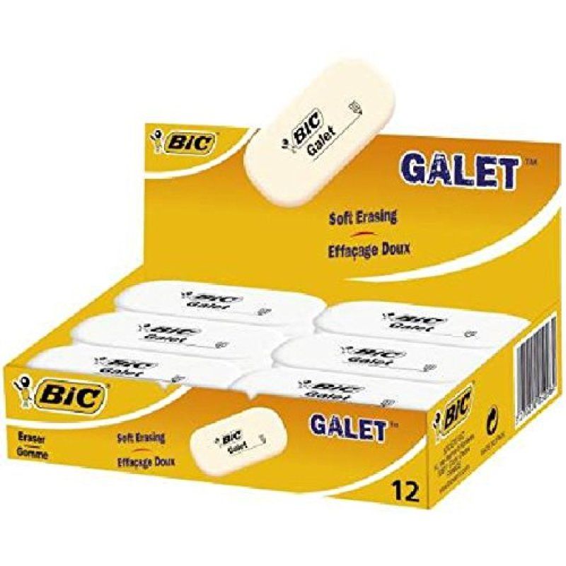 BIC Galet eraser Rubber White 12 pc(s)