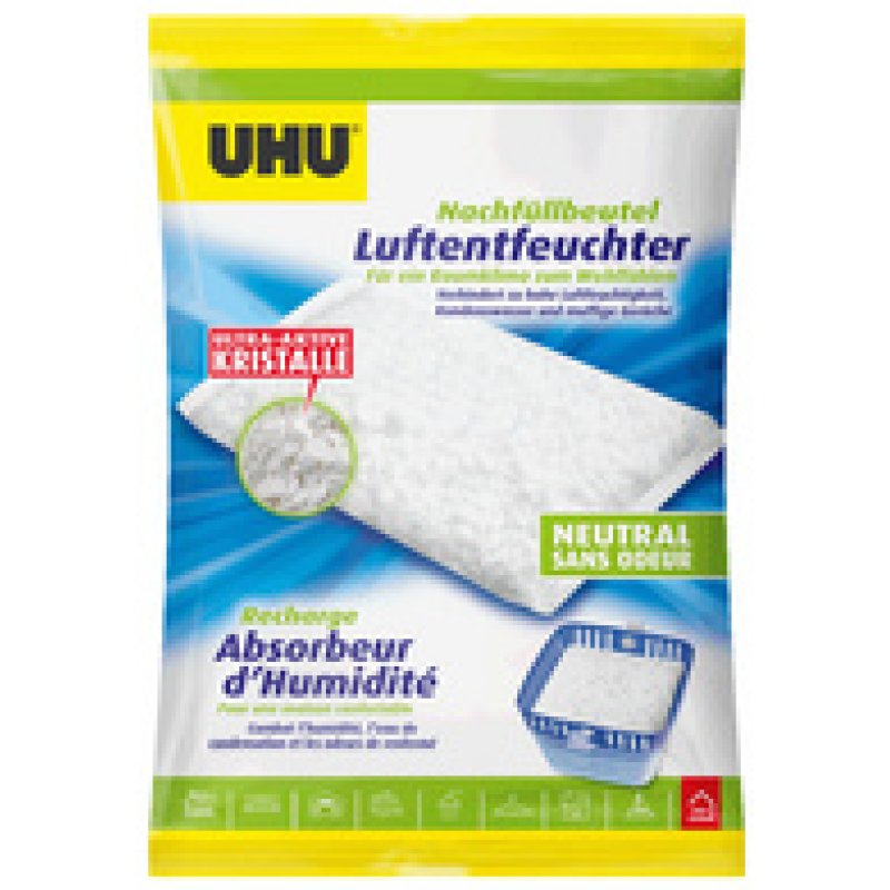 UHU Déshumidificateur, pour les pièces jusqu'à 45 m3,