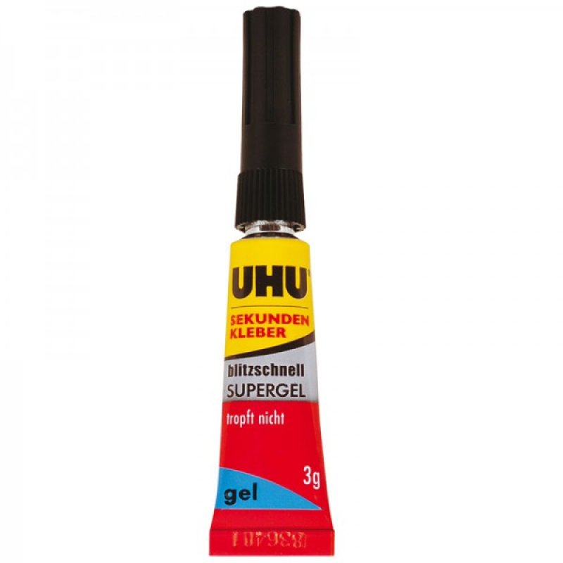 UHU Colle instantanée blitzschnelle SUPERGEL, 3 g,