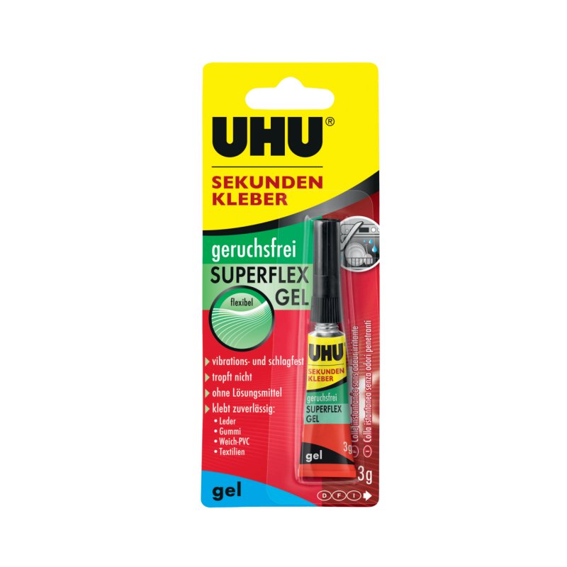 UHU 350419 Adhésif Gel 3 ml 3 g