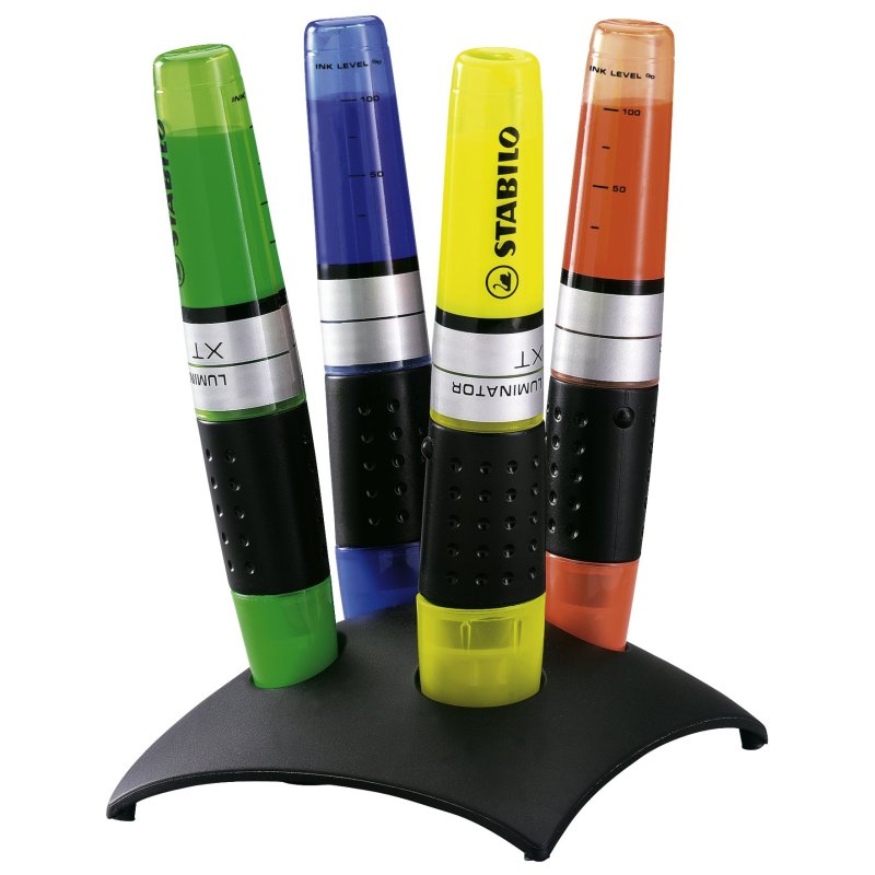 STABILO Surligneur LUMINATOR, set de bureau de 4