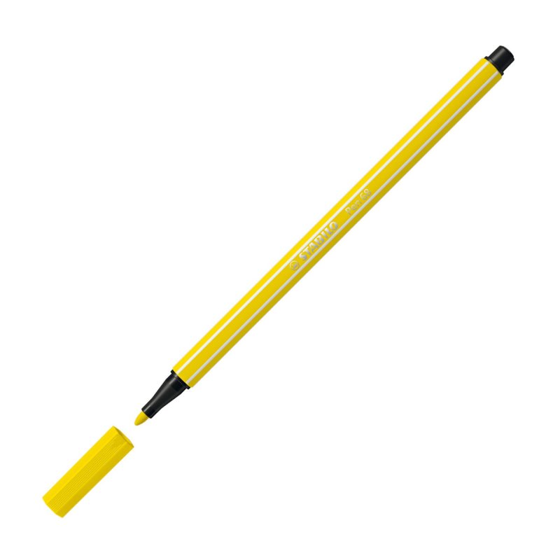 STABILO Stylo feutre Pen 68, jaune citron
