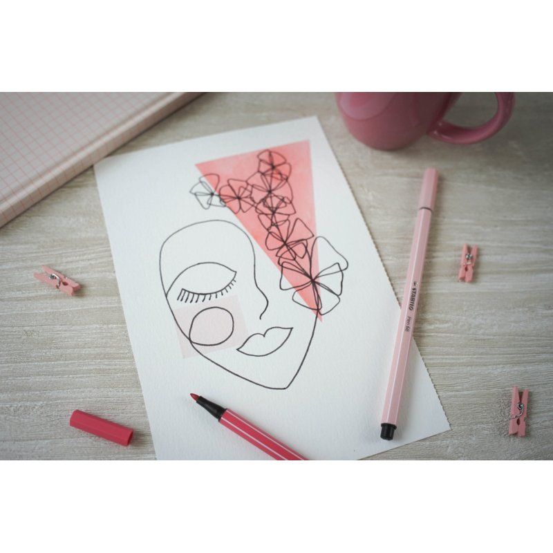 STABILO Pen 68 felt pen Yellow 1 pc(s)