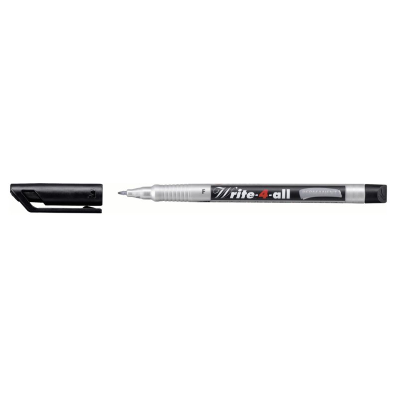 STABILO Marqueur permanent Write-4-all, F, noir