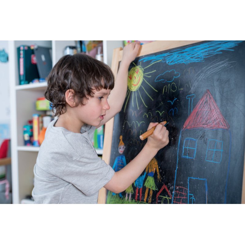 STABILO Crayon multi-talents woody 3 en 1, rond, blanc