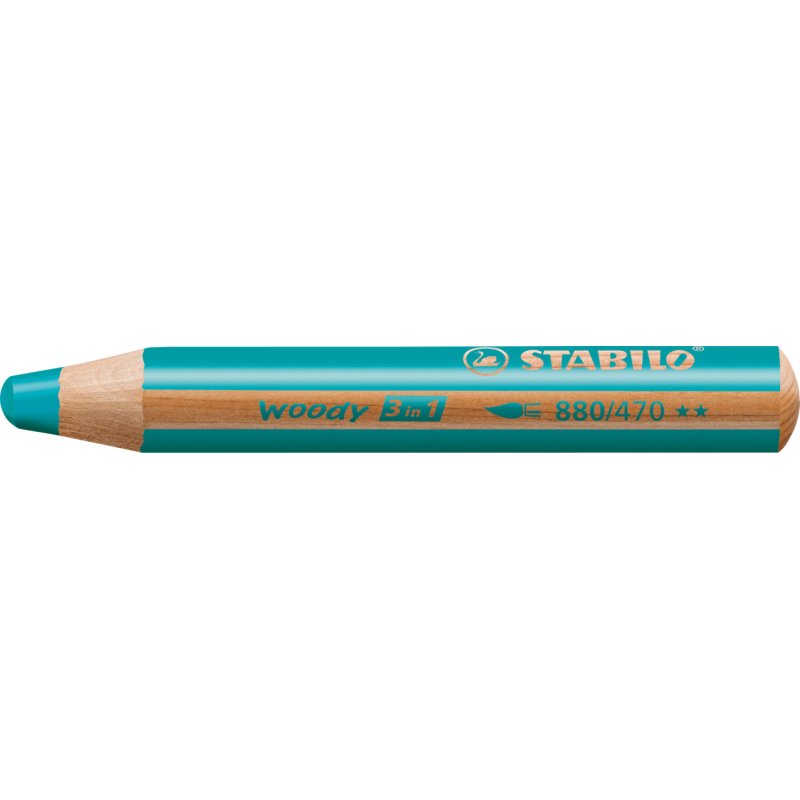 STABILO woody 3 in 1 Turquoise 1 pièce(s)